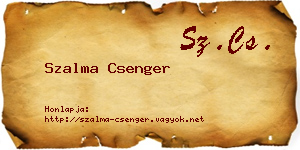Szalma Csenger névjegykártya